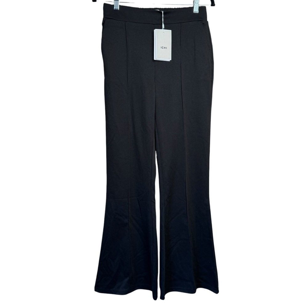 NWT ICHI IHKate Flare Pant Black Small Pull On Stretch